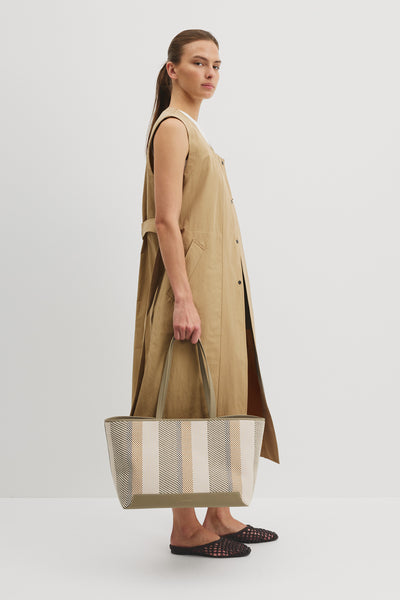 Olive Woven Tote