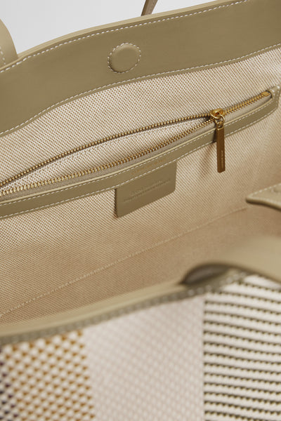 Olive Woven Tote