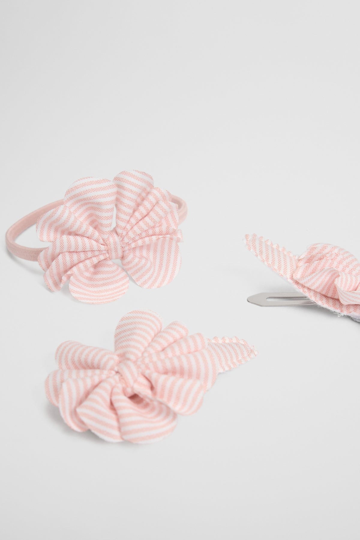 Gathered Bow Clip Pack of 3