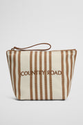 Australian Cotton Embroidered Heritage Tri Cosmetic Case