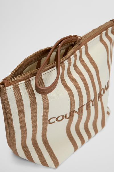Australian Cotton Embroidered Heritage Tri Cosmetic Case