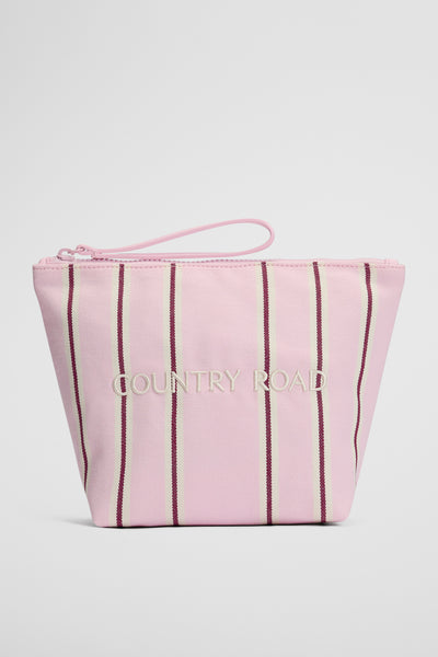 Australian Cotton Embroidered Heritage Tri Cosmetic Case