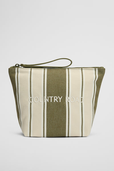 Australian Cotton Embroidered Heritage Tri Cosmetic Case