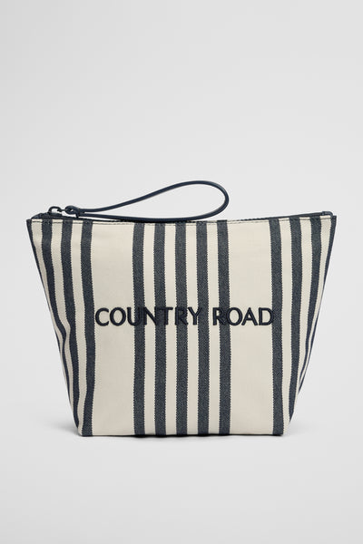 Australian Cotton Embroidered Heritage Tri Cosmetic Case