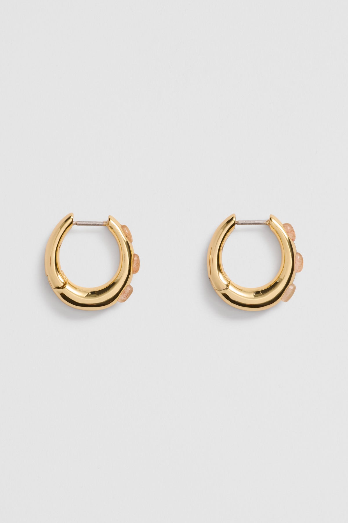 Nora Stone Semi Hoop
