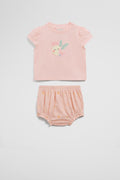 Organically Grown Cotton Jersey Bloomer Set