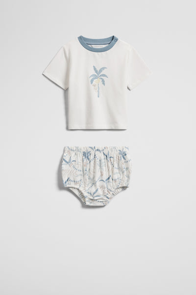 Organically Grown Cotton Jersey Bloomer Set