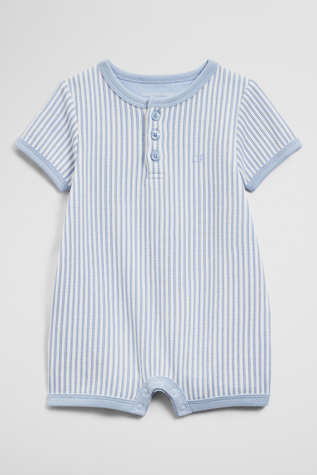 Short Sleeve Waffle Romper