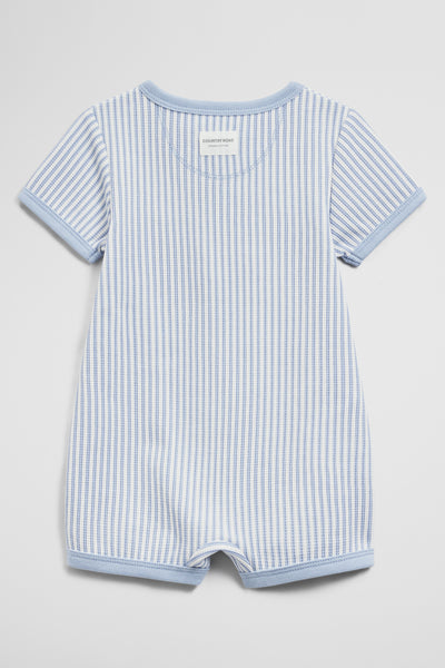 Short Sleeve Waffle Romper