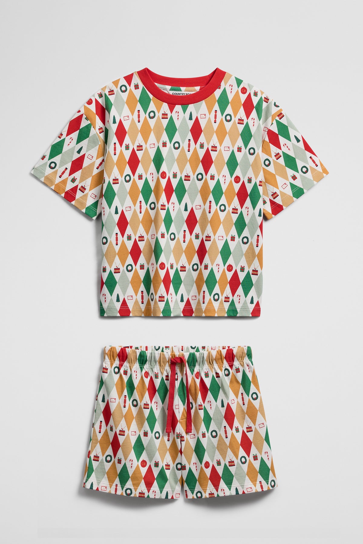 Teen Short Sleeve Australian Cotton Festive Pyjama Set