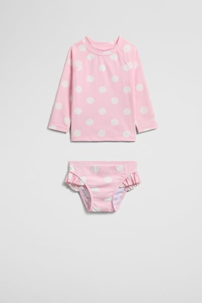 Long Sleeve Rash Vest & Brief Set
