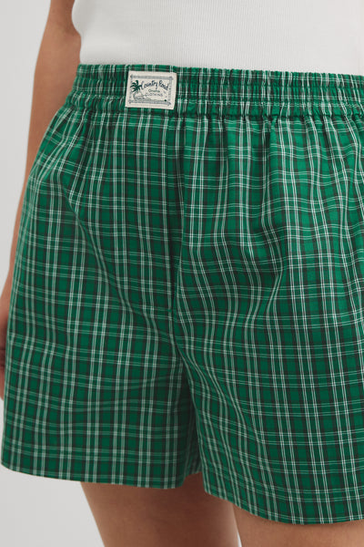 Organically Grown Cotton Check Boxer Short