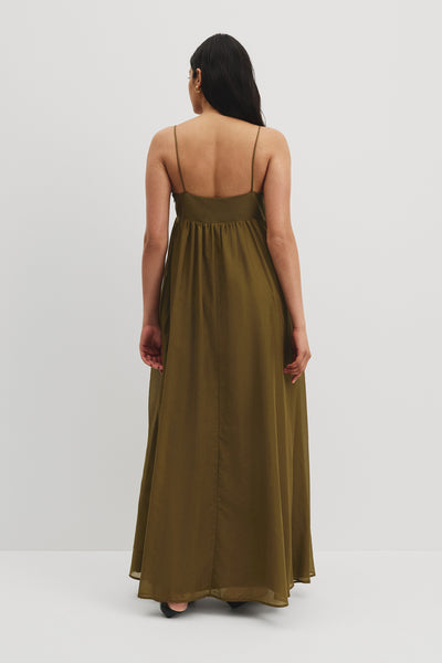 Gathered Maxi Dress