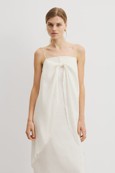 Tie Detail Midi Dress