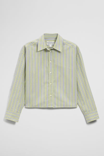Organically Grown Cotton Stripe Boxy Shirt