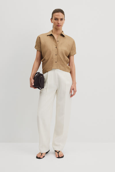 Bias Linen Shirt