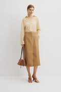Utility Pencil Midi Skirt
