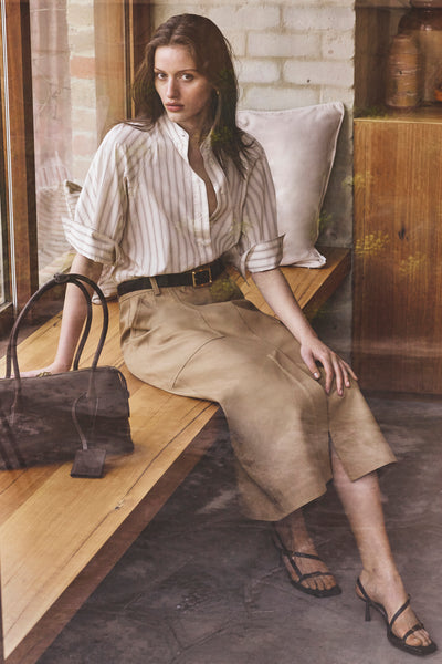 Utility Pencil Midi Skirt