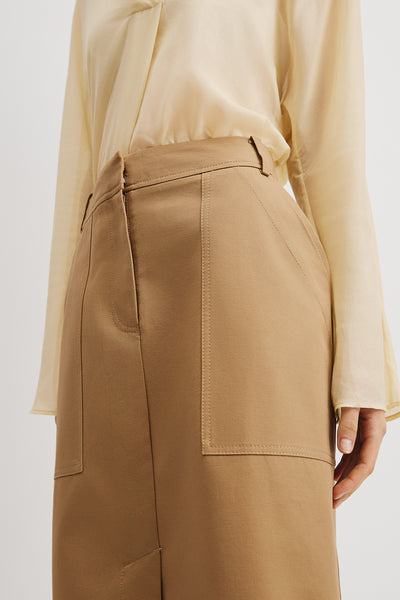 Utility Pencil Midi Skirt