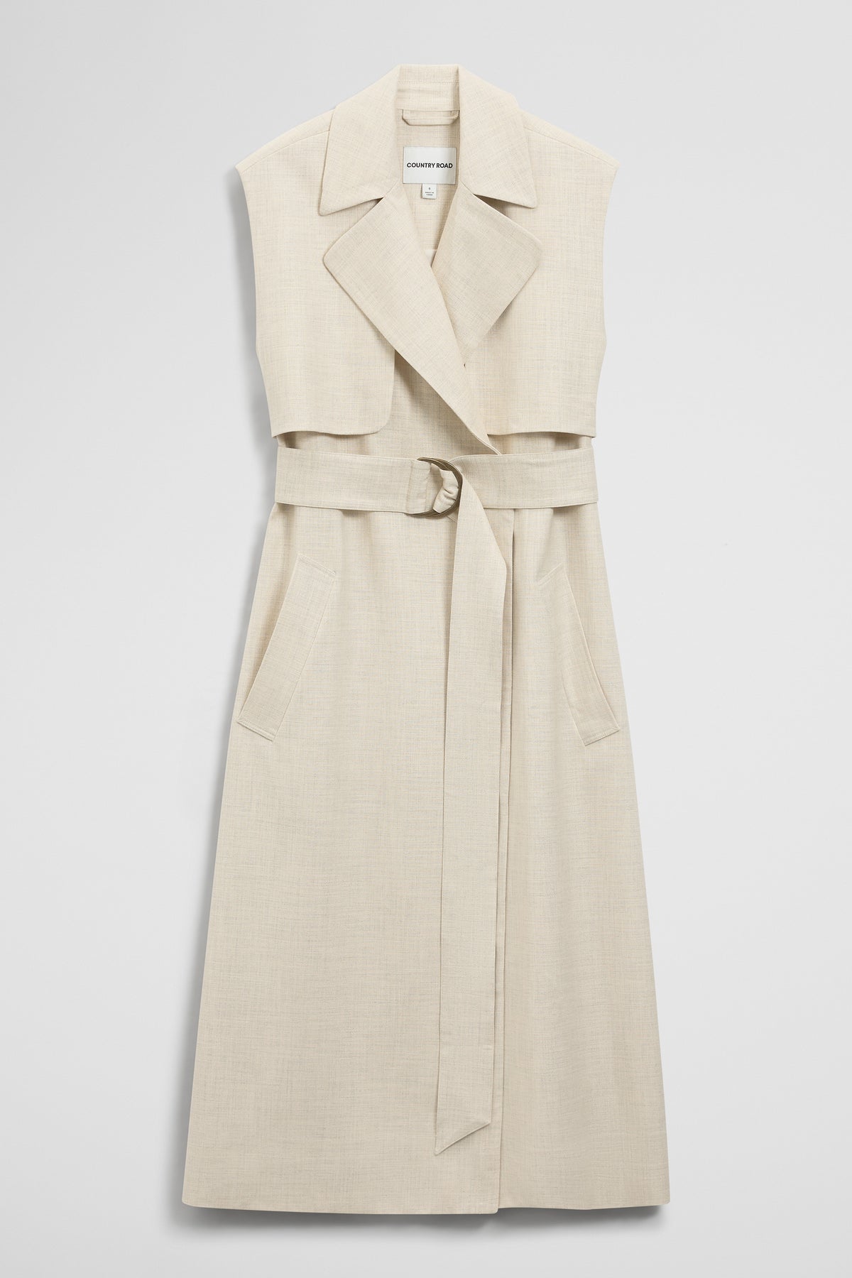 Sleeveless Trench Vest