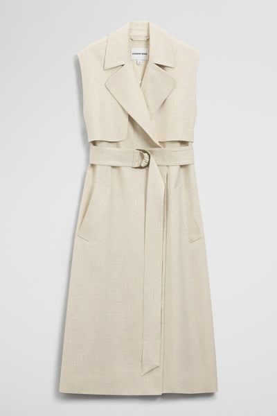 Sleeveless Trench Vest