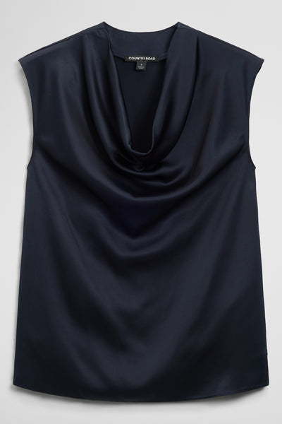 Drape Neck Blouse
