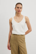 Washable Silk Scoop Neck Tank