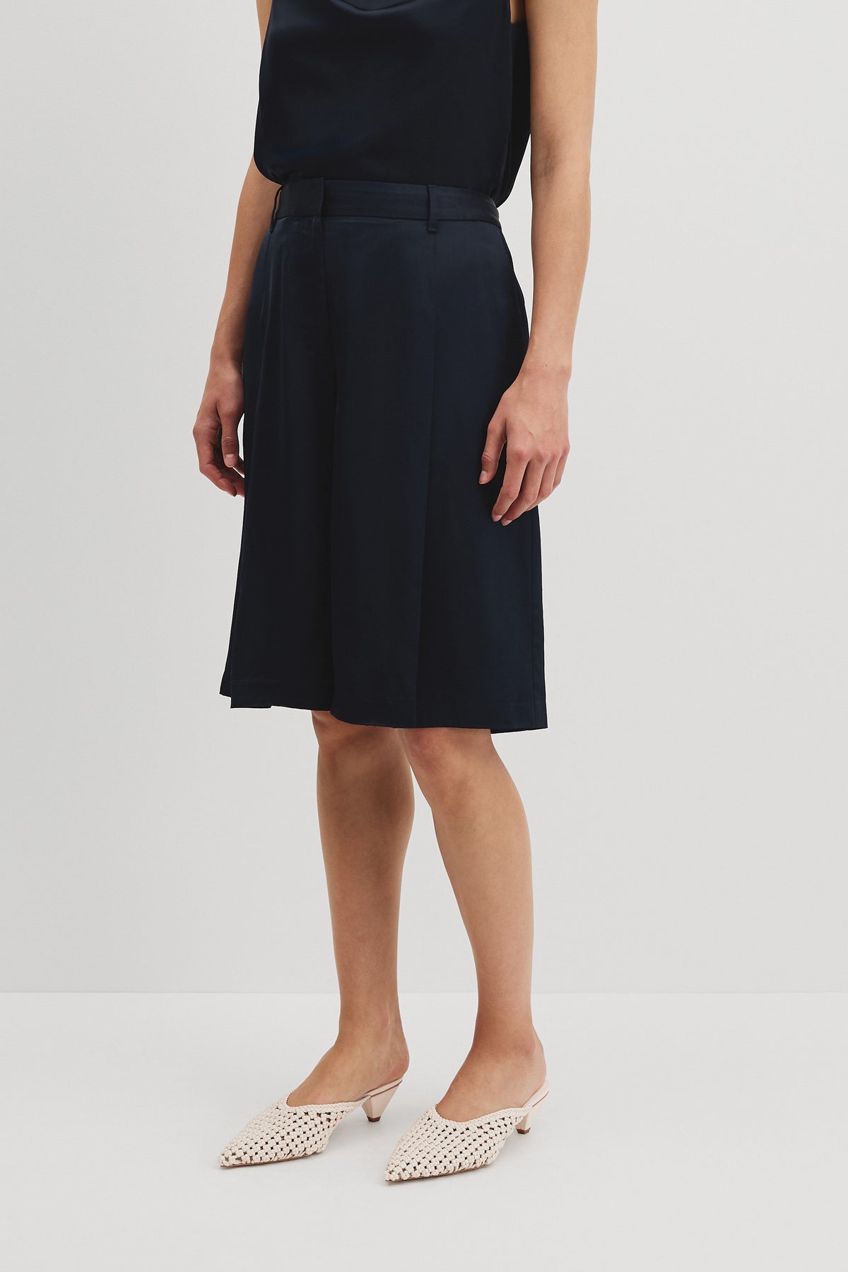 Satin Bermuda Short