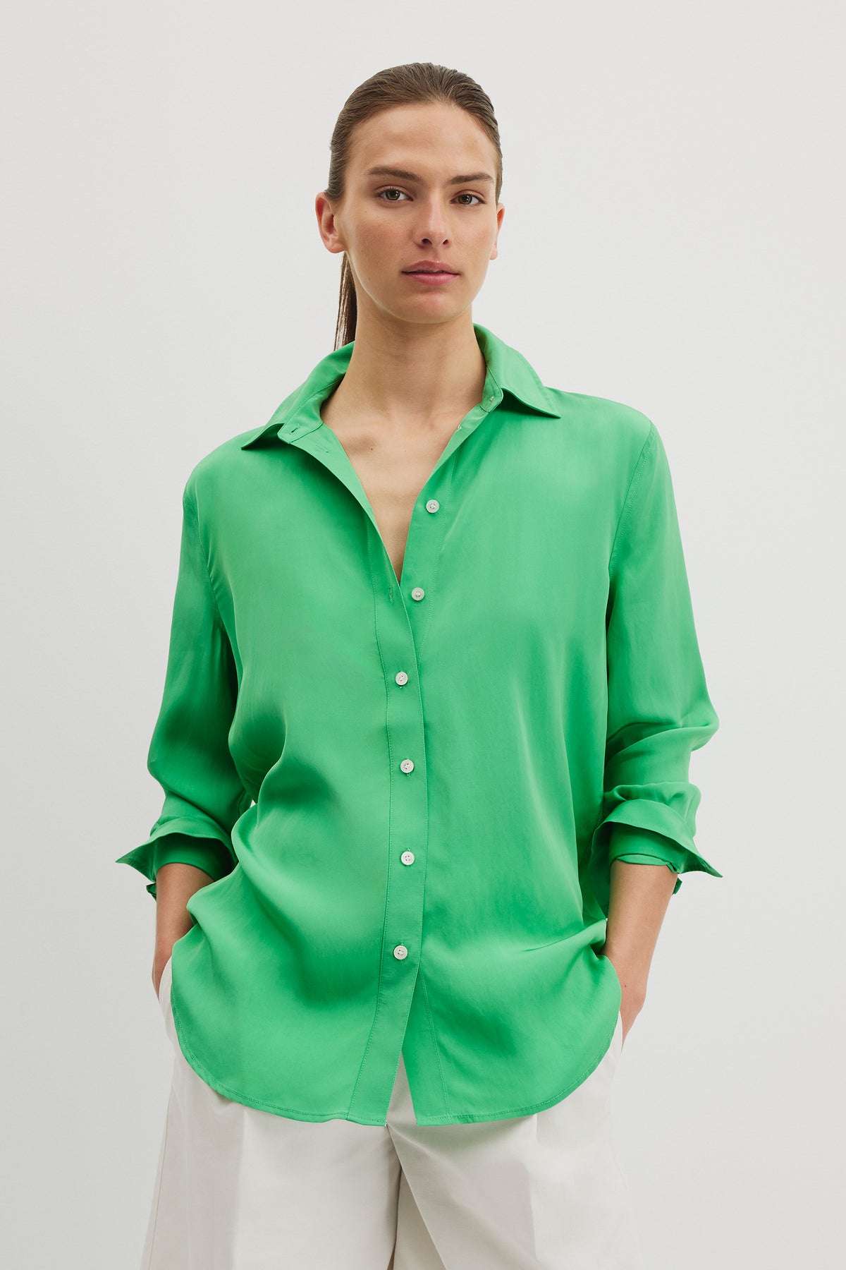 Long Sleeve Fluid Shirt