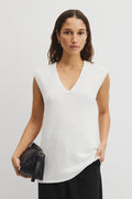 Australian Cotton Blend Compact Boucle Vest