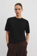 Australian Cotton Linen Blend Fine Knit T-Shirt