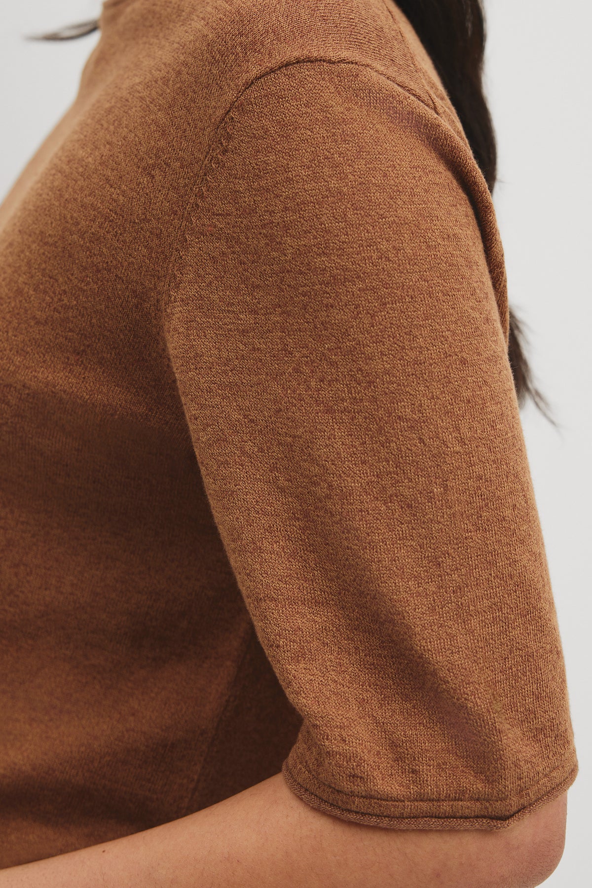 Australian Cotton Linen Blend Fine Knit T-Shirt