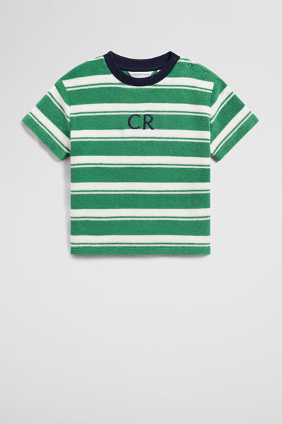 Australian Cotton Relaxed Stripe Terry T-Shirt