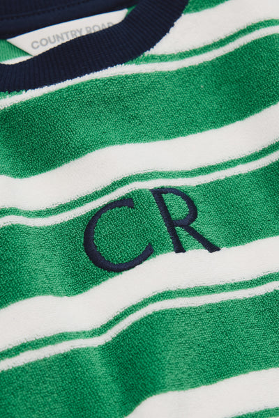 Australian Cotton Relaxed Stripe Terry T-Shirt