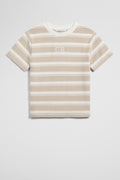 Australian Cotton Relaxed Fit Stripe Terry T-Shirt