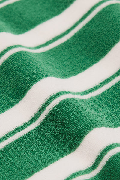 Australian Cotton Relaxed Fit Stripe Terry T-Shirt
