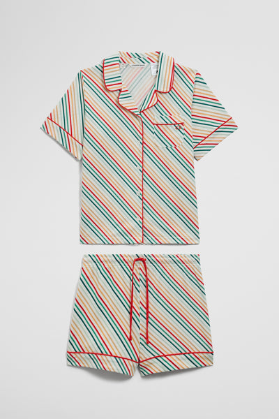 Teen Short Sleeve Festive Pyjama Set