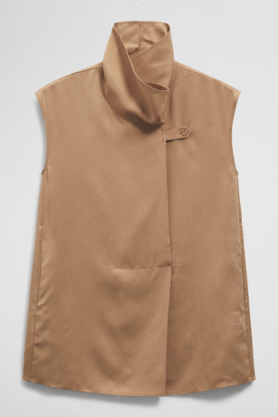Sleeveless Funnel Top