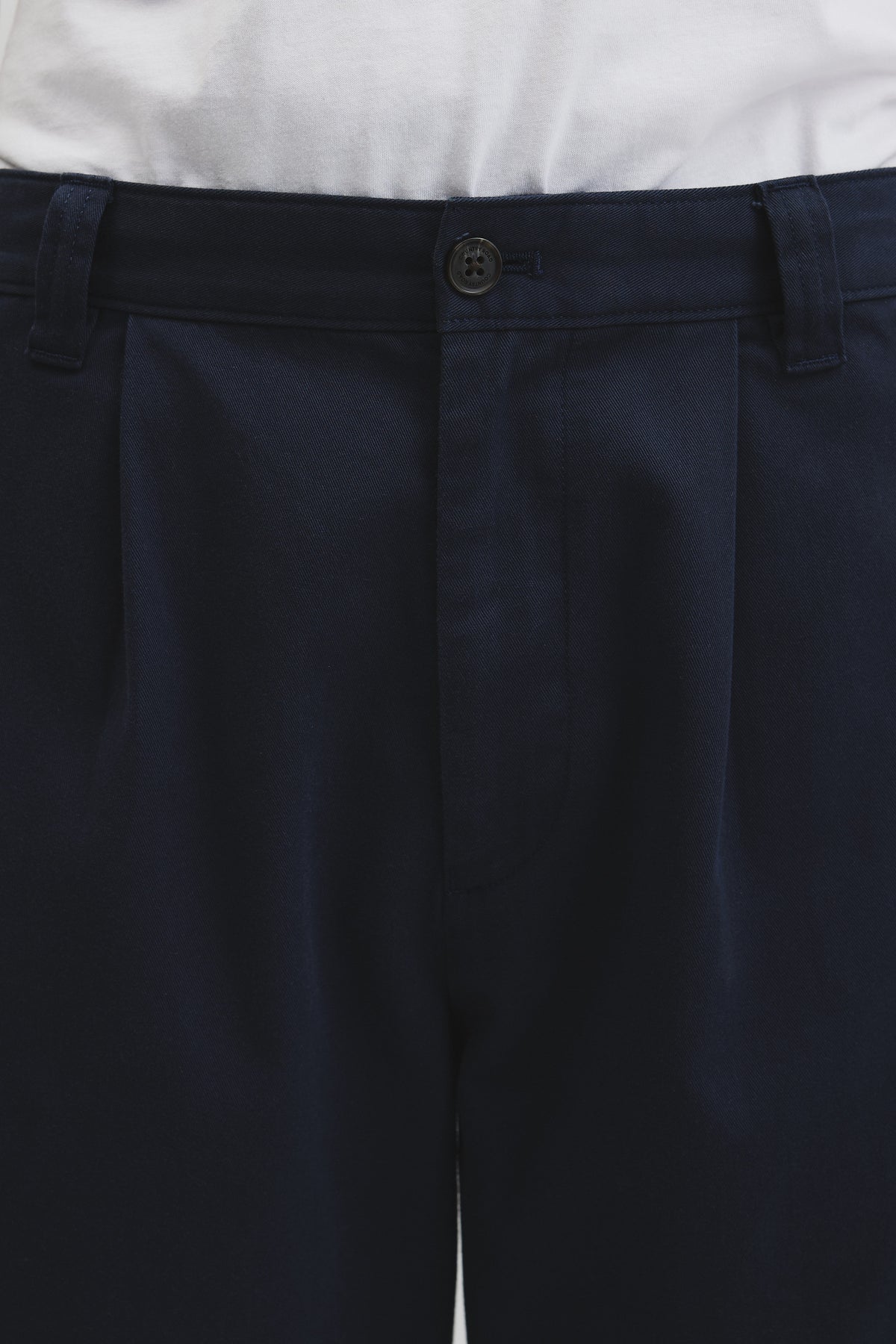 Pleated Wide Leg Chino