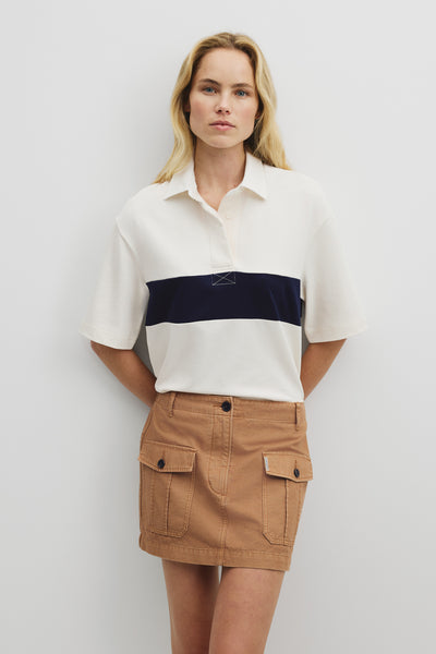 Australian Cotton Short Sleeve Workwear Block Rugby Polo