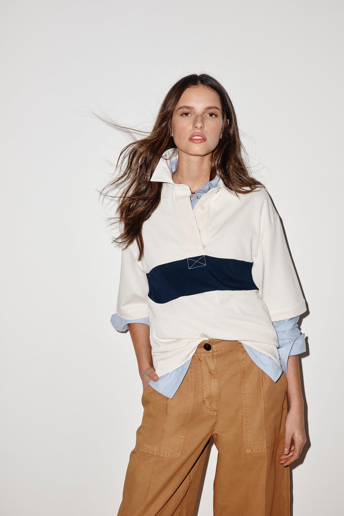 Australian Cotton Short Sleeve Workwear Block Rugby Polo
