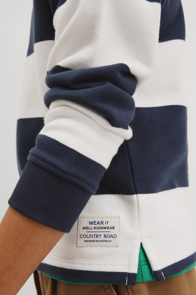 Australian Cotton Long Sleeve Stripe Rugby