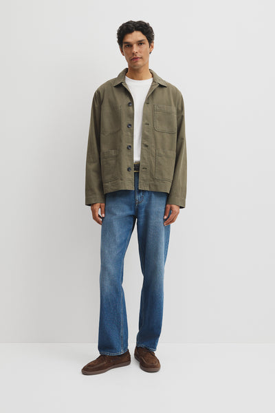 Cotton Twill Garment Dyed Chore Jacket
