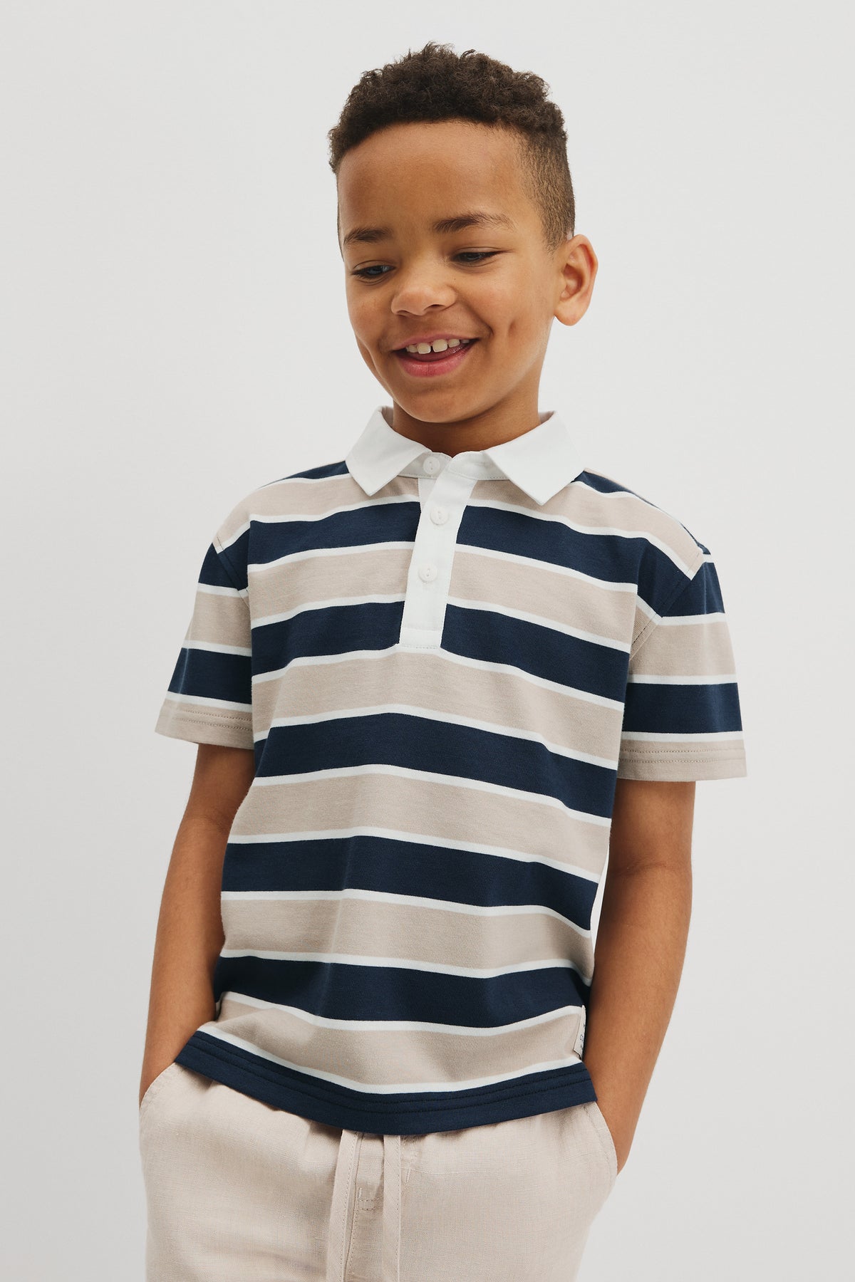 Australian Cotton Short Sleeve Stripe Rugby