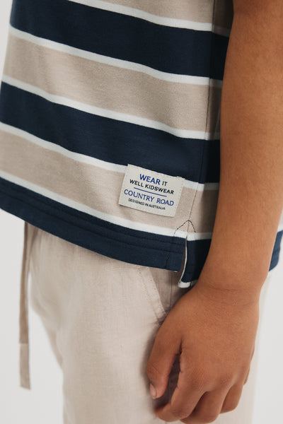 Australian Cotton Short Sleeve Stripe Rugby