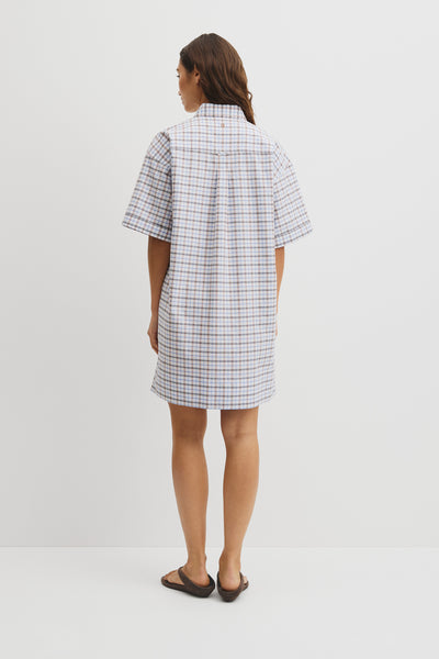 Short Sleeve Oxford Shirt Dress