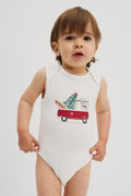Organically Grown Cotton Sleeveless Jersey Bodysuit