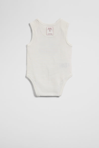 Organically Grown Cotton Sleeveless Jersey Bodysuit