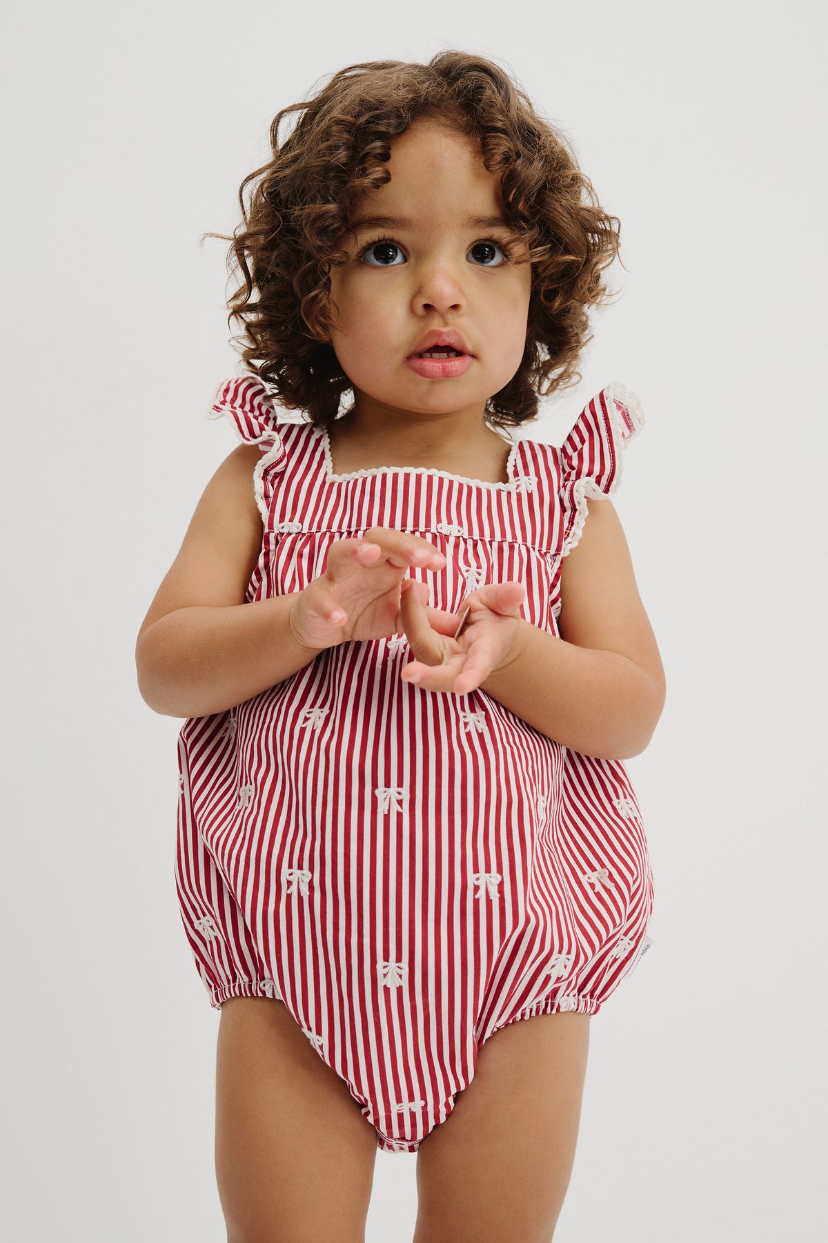 Sleeveless Woven Frill Bodysuit