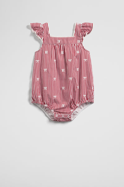 Sleeveless Woven Frill Bodysuit
